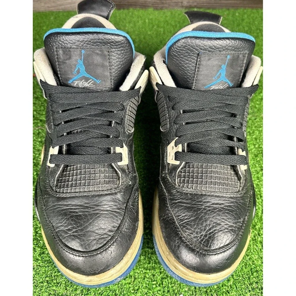 Air Jordan 4 Retro Motorsports Alternate 2017 Size 6.5 Black 4 Blue IV womens 8
